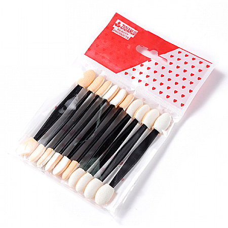 PUFF Aplicator Fard de Pleoape 2 Capete Set 10 buc