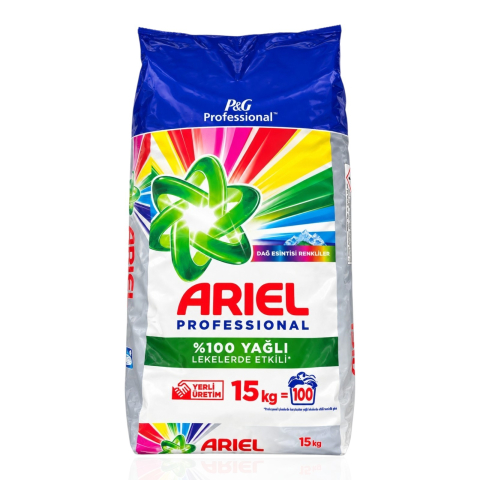 Detergent Rufe - ARIEL Detergent Professional Color Automat 15Kg (100 spalari)