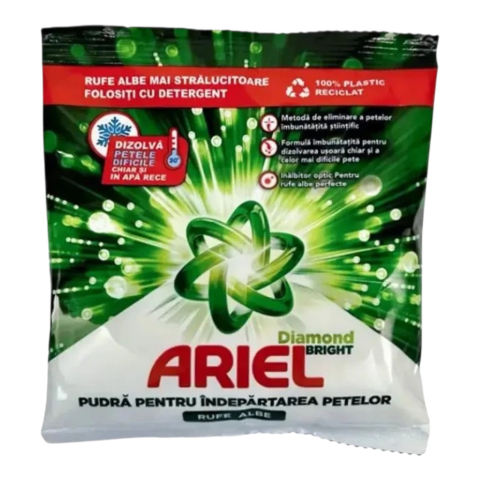 Detergent Rufe - ARIEL Ultra Oxi Pudra Indepartare Pete Haine Albe 150g