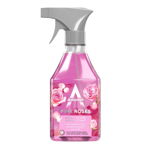 Noutati - ASTONISH Spray Dezinfectant Pink Roses 550 ml