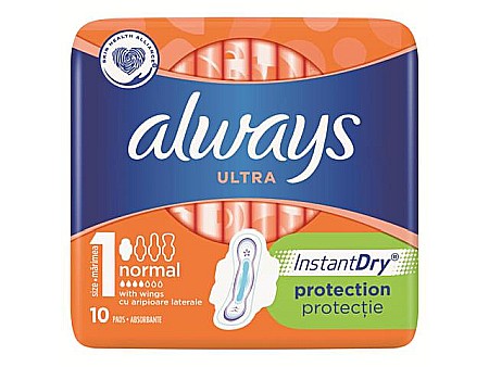 Ingrijire intima - ALWAYS Absorbante Ultra Normal Plus 10 buc Marimea 1