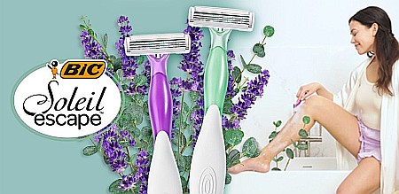 BIC Soleil Escape Aparat de Ras pt Femei 3 Lame Lavanda & Eucalipt 3 buc [1]