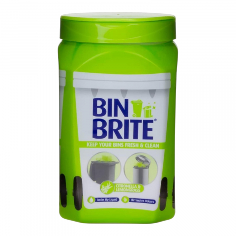 Diverse produse de uz casnic - BIN BRITE Neutralizator Umiditate si Mirosuri pt Pubele & Cosuri de Gunoi CITRONELA & LEMONGRASS500g