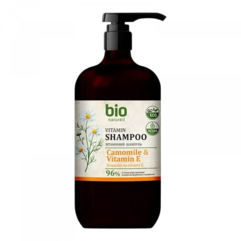 Ingrijirea parului - BIO NATURELL Sampon cu Pompa pt  Scalp Sensibil - Uscat Musetel & Vitamina E 946 ml