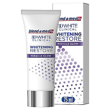 Ingrijire Personala - Blend-a-Med Pasta de Dinti 3D White Clinical Whitening Restore Miracle Glow 75 ml