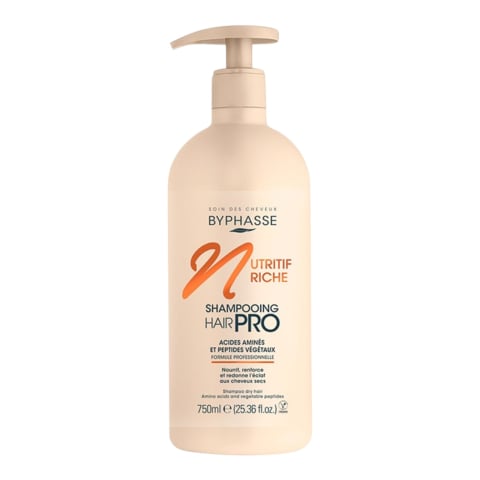 Ingrijire Personala - BYPHASSE Sampon cu Pompa Nutitiv Riche pt Par Uscat HairPro, 750ml
