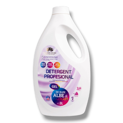 Detergent Rufe - CASHMERE AROMA Detergent Profesional de Rufe Albe & Colorate ( Fara Parfum) 3L