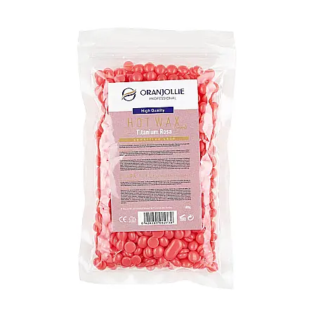 Produse pentru ras - ORANJOLLIE Ceara Epilat Granule pt Piele Sensibila Titanium Rosa 100 g