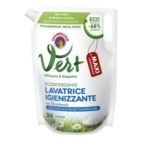 Detergent lichid - CHANTE CLAIR Vert Detergent Lichid Igienizant cu Bicarbonat 1.224 L (24 spalari)