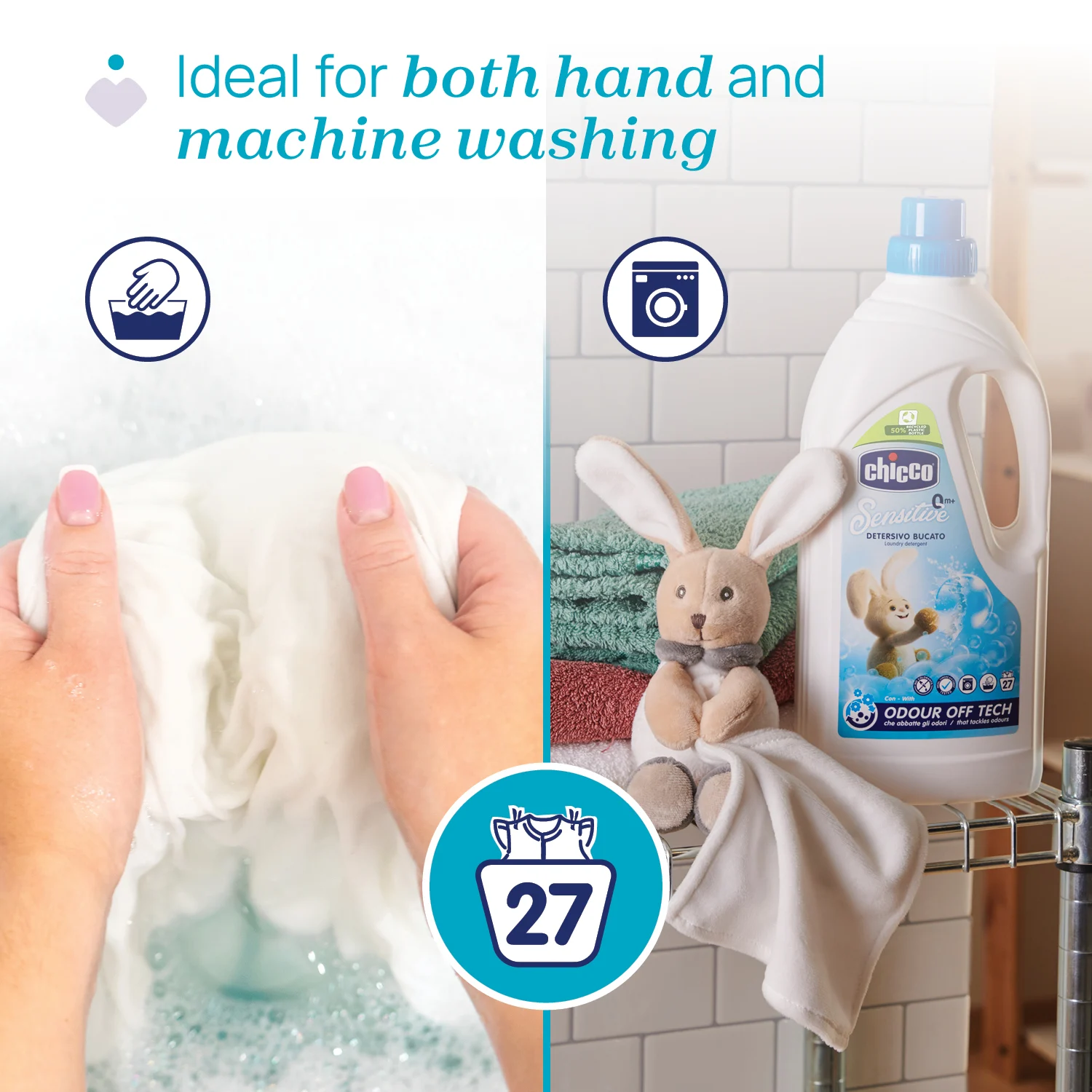 CHICCO Detergent Lichid Hipoalergenic 0 luni+ Sensitive 1.5 Litri [1]