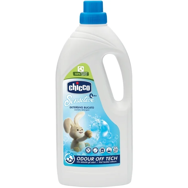 Detergent Rufe - CHICCO Detergent Lichid Hipoalergenic 0 luni+ Sensitive 1.5 Litri