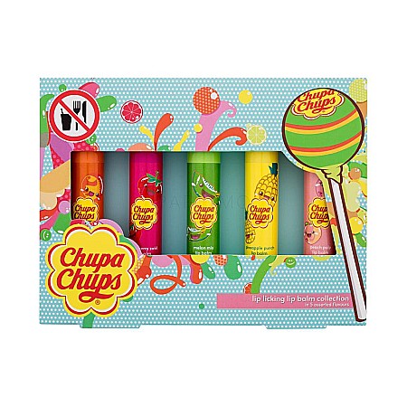 CHUPA CHUPS Set 5 Balsamuri de Buze Diverse Arome