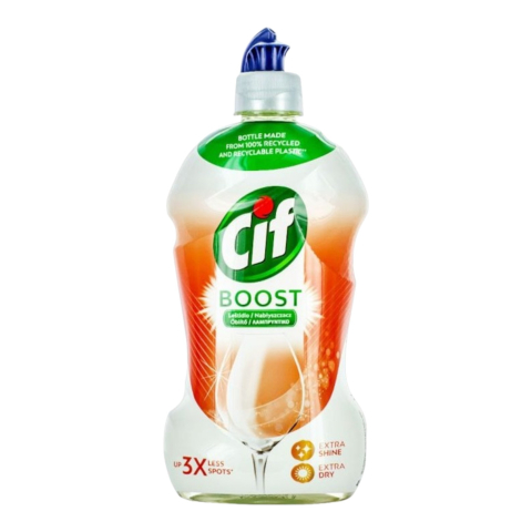 Bucatarie - CIF Boost Shine & Dry Solutie de Clatire Masina Spalat Vase 450 ml