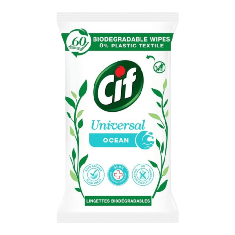 Diverse produse de uz casnic - CIF Servetele Umede Multisuprafete Universal Ocean 60 buc