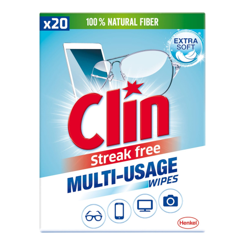 Servetele Umede - CLIN Servetele Umede pt Ochelari, Ecrane si Camere, Fara Urme, 20 buc