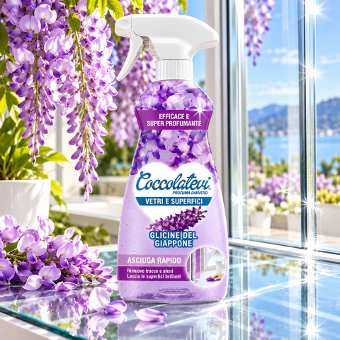 COCCOLATEVI Solutie pt Curatat Geamuri Glicine del Giappone 625 ml [1]