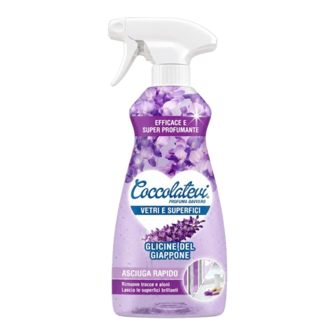 Produse de uz casnic - COCCOLATEVI Solutie pt Curatat Geamuri Glicine del Giappone 625 ml