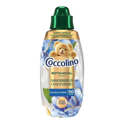 Detergent Rufe - COCCOLINO Botanical Parfum de Rufe cu Microcapsule FRESCHEZZA CELESTE 750 ml