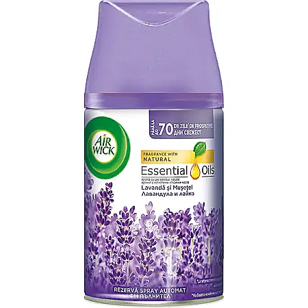 Odorizante - AirWick Rezerva Odorizant Camera Freshmatic Levanda & Musetel 250 ml