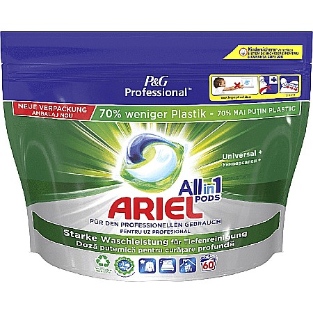 Tablete & Capsule - ARIEL Detergent Capsule Professional Allin1 Pods REGULAR 60 buc