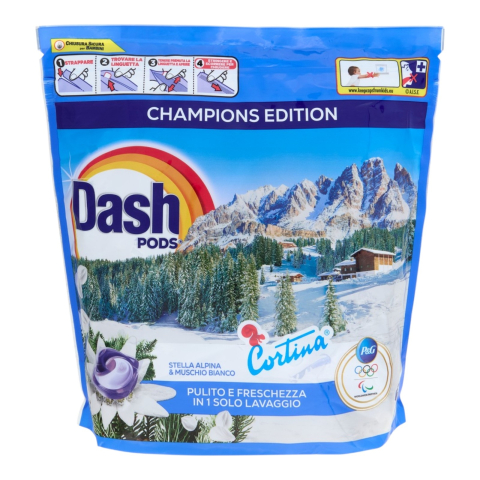 Detergent Rufe - DASH Detergent Capsule Universal Stella Alpina & Muschino Bianco 60 buc