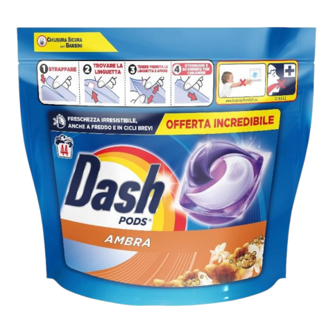 Tablete & Capsule - DASH Detergent Capsule Allin1Universal AMBRA 44 buc