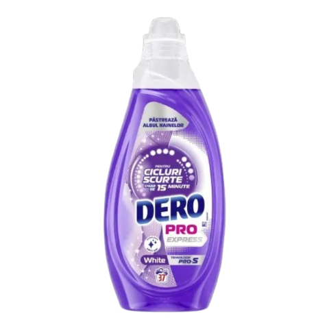 Detergent Rufe - DERO Pro Express Detergent de Rufe Lichid WHITE 1.48 L (37 spalari)