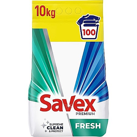Detergent pudra - SAVEX Premium Detergent de Rufe Automat Universal FRESH 10 Kg (100 spalari)