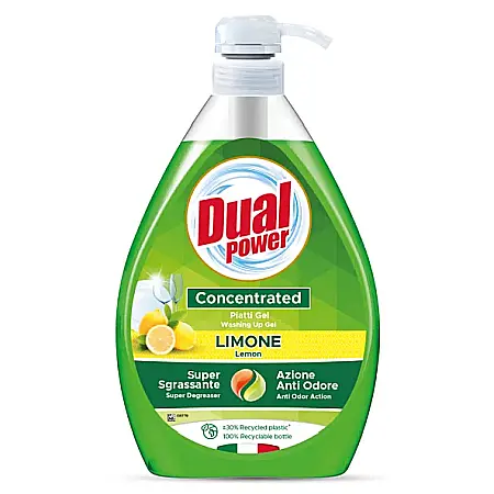 DUAL Power – Gel de Vase Concentrat Lamaie Antibacterian 1000ml