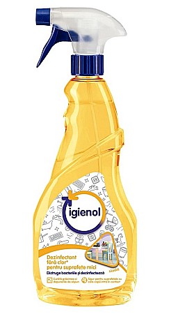 IGIENOL Spray Dezinfectant Fara Clor pt Suprafete Lamaie 750ml