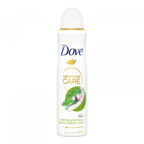Noutati - DOVE Advanced Care Antiperspirant Spray 72H MATCHA GREEN TEA & SAKURA BLOSSOM 150 ml