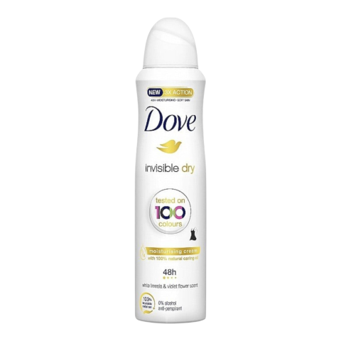 Spray - DOVE Antiperspirant Spray Invisible Dry WHITE FRESSIA & VIOLET FLOWER SCENT 150 ml