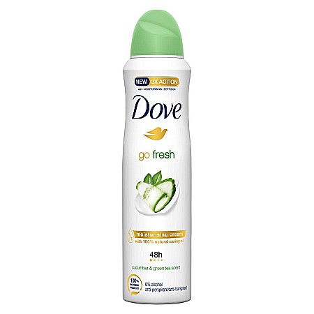 DOVE Antiperspirant Spray Go Fresh CUCUMBER & GREEN TEA SCENT 150 ml