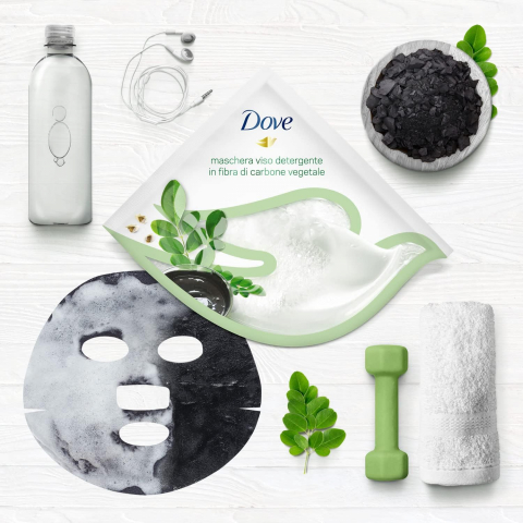 DOVE Masca Pore Purifying Facial Charcoal pt Ten Mixt si Gras 25 ml [1]