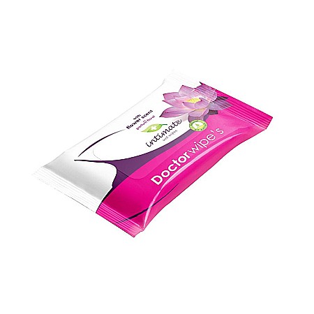DOCTOR WIPES Servetele Intime cu Extract de Floare de Lotus 20 buc [1]