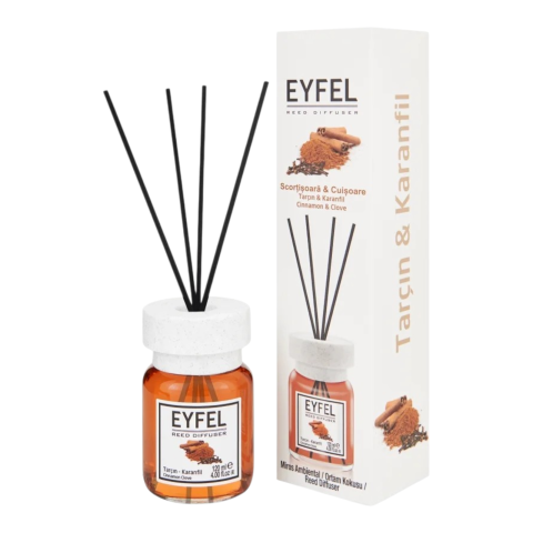 EYFEL Odorizant Camera cu Betisoare 120 ml - EYFEL Odorizant Camera cu Betisoare SCORTISOARA & CUISOARE 120 ml
