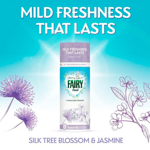 FAIRY Perle Parfumate Pentru Rufe Flori de Arbore de Matase & Iasomie Sensitive Skin 155 g [1]