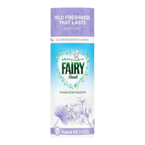 Noutati - FAIRY Perle Parfumate Pentru Rufe Flori de Arbore de Matase & Iasomie Sensitive Skin 155 g