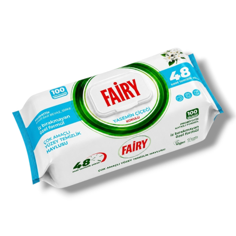 Servetele Umede Multisuprfete - FAIRY Servetele Umede Curatare Multisuprafete cu Bicarbonat, Otet Alb, Iasomie 100 Buc