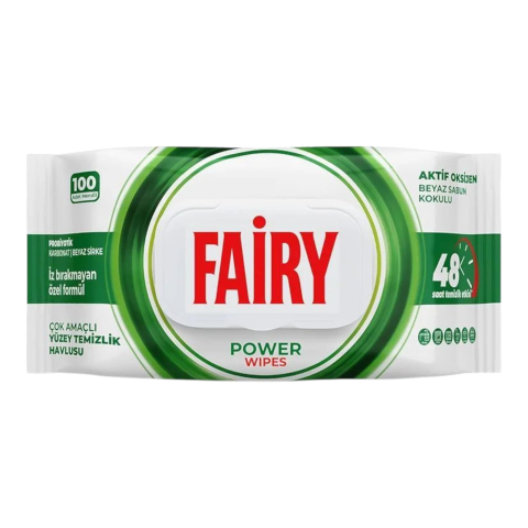 Noutati - FAIRY Servetele Umede Curatare Multisuprafete POWER cu Bicarbonat, Otet Alb, White Soap 100 Buc