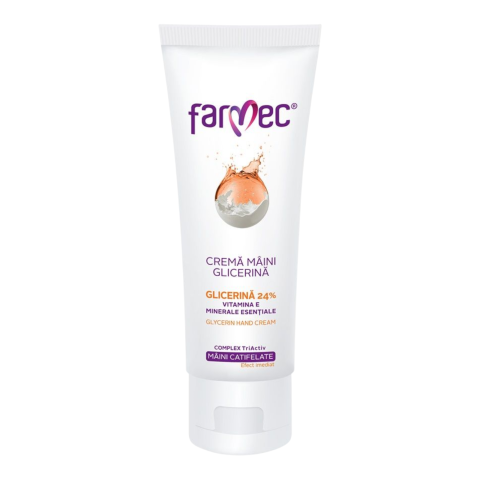 Ingrijirea corpului - FARMEC Crema de Maini cu Glicerina si Vitamina E 150 ml