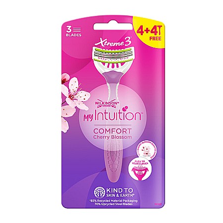 Produse pentru ras - WILKINSON Aparat de Ras pt Femei cu 3 Lame Cherry Blossom 8 buc