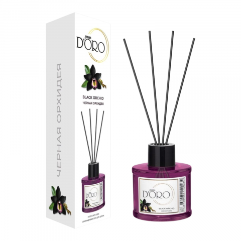Noutati - Gamma D’ORO Odorizant Camera cu Betisoare BLACK ORCHID 120 ml
