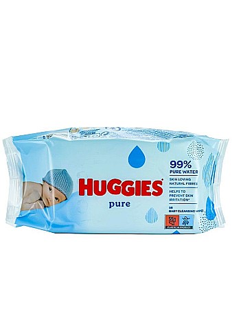 Cosmetice copii - HUGGIES Servetele Umede 56 buc Pure