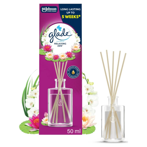 GLADE Odorizant de Camera cu Betisoare RELAXING ZEN 50 ml [1]