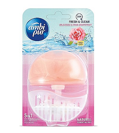 Produse de uz casnic - AMBI PUR Odorizant Vas WC Wild Rose&Pink Grapefruit 55 ml