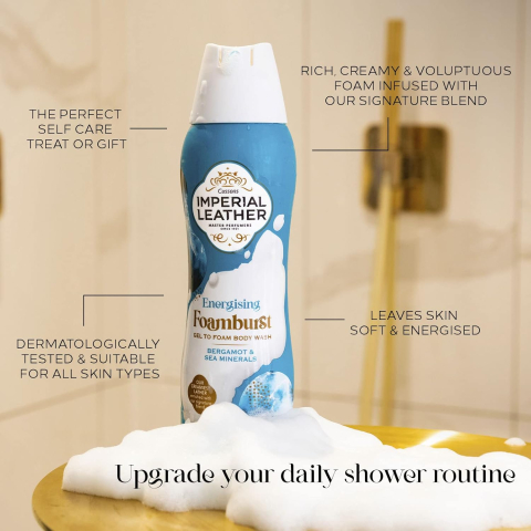 IMPERIAL LEATHER Shower Mousse Spuma de Dus Bergamot & Sea Minerals 200 ml [1]