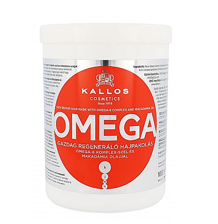 Ingrijirea parului - KALLOS Masca de Par Omega 6 1000 ml