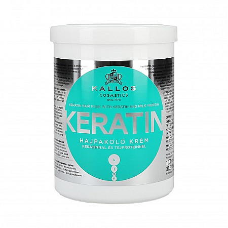 Ingrijirea parului - KALLOS Masca de Par Keratin 1000 ml
