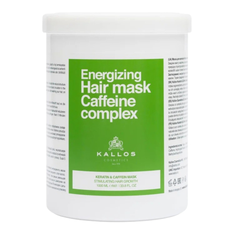 Ingrijire Personala - KALLOS Masca de Par CAFFEINE COMPLEX cu Keratina & Cafeina 1000 ml